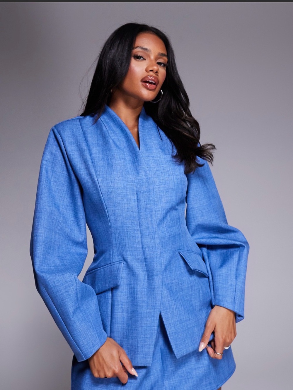 NWT ASOS LUXE Blue Structured Blazer